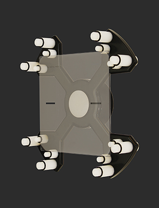 Combination Chuck for Processing 5 and 6 Inch Square Substrates